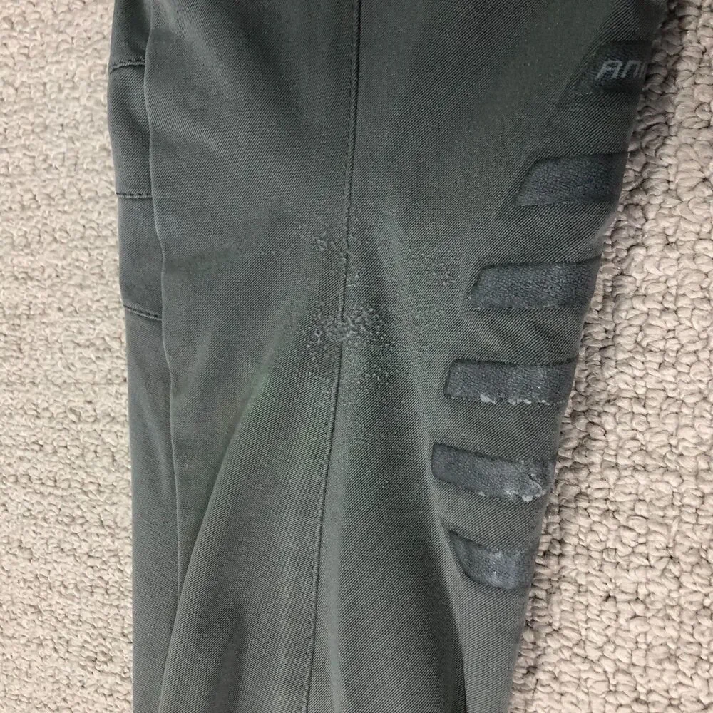 Animo Breeches Womens Gray Size IT 50 Knee Grip Italy Horse Riding READ - Picture 10 of 15